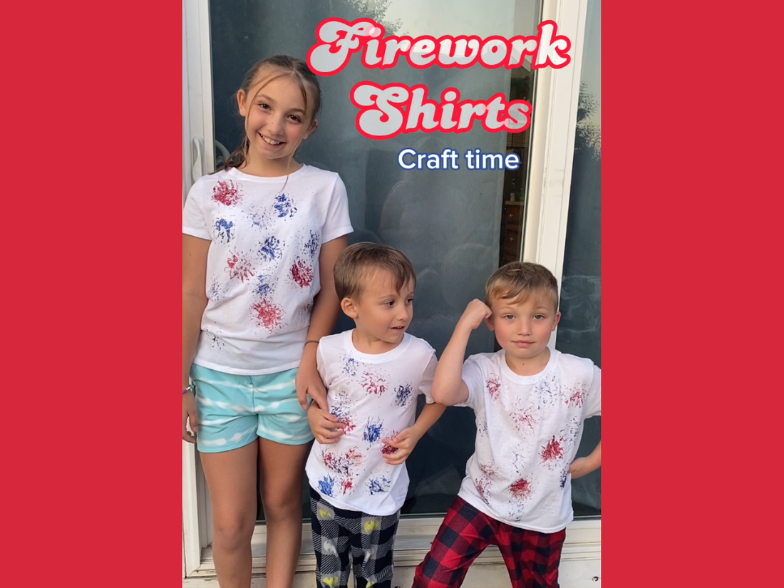 DIY Firework-Inspired T-Shirt Craft: A Perfect Fourth of July Activity for Kids