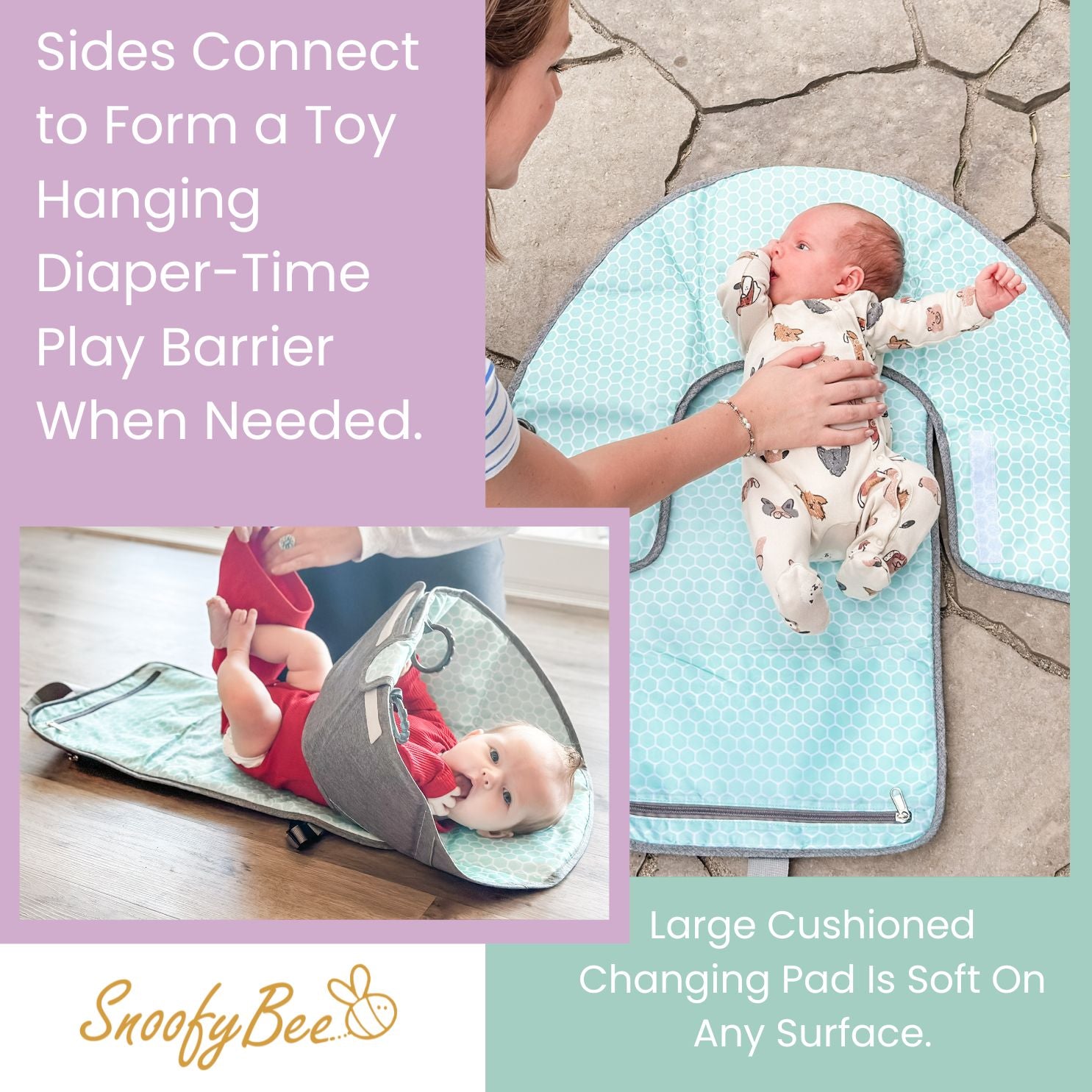 Snoofybee portable changing pad fashion