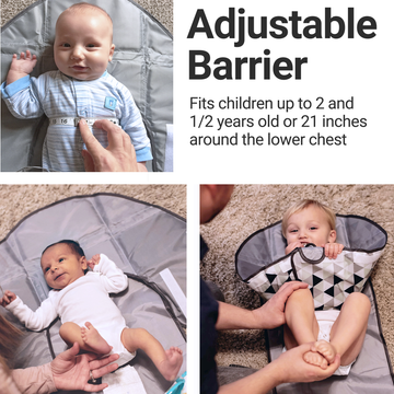 Diaper changing pad with best sale barrier