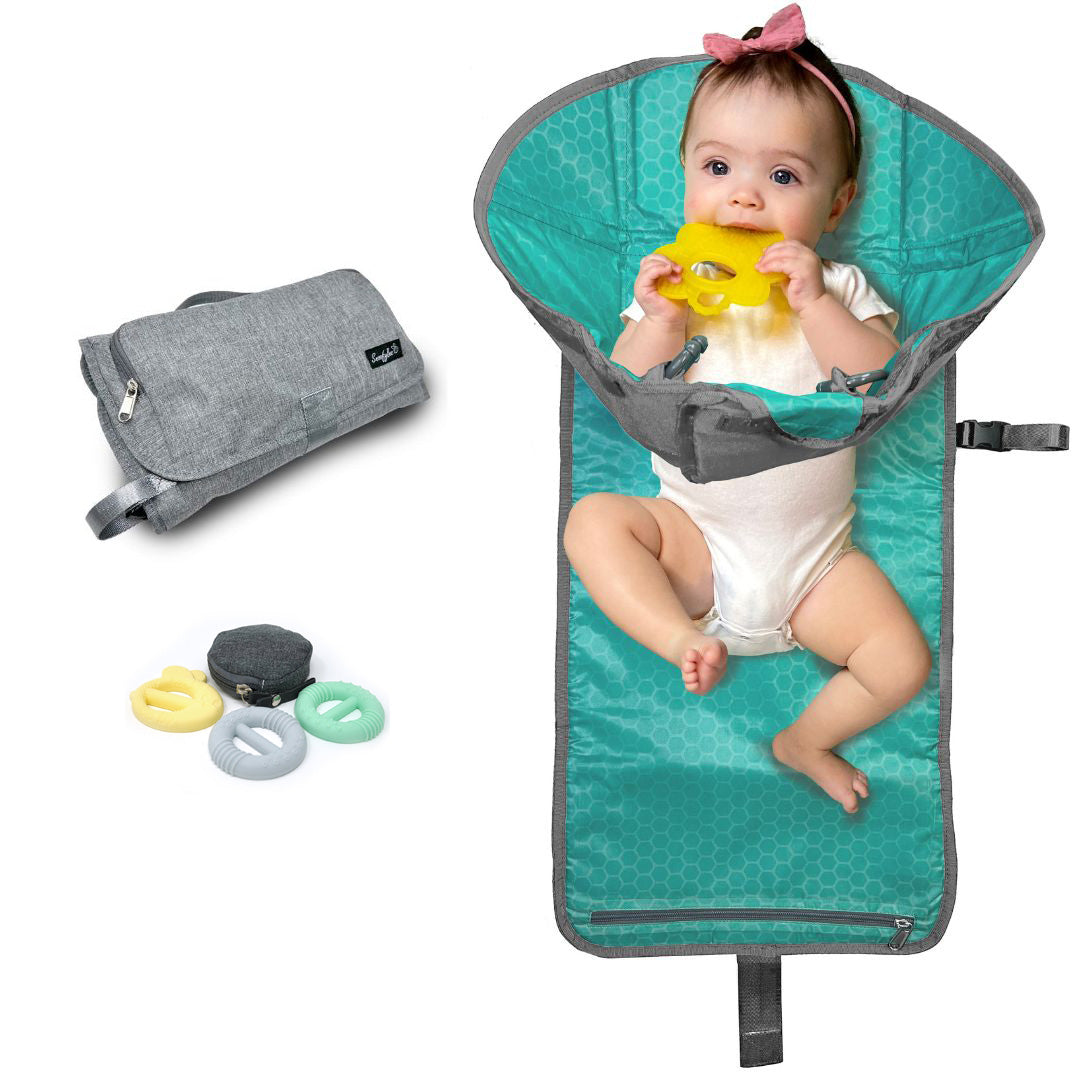 Playtime Changing Pad with Teether Buckles